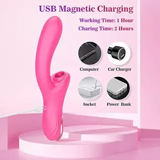 G Spot Clitoral Vibrator with 10 Licking & Vibrating Modes, Banenu Rose Toy Dual Stimulation Tongue Licking Dildo Vibrator Clito G Spot Clitoral Vibrator with 10 Licking & Vibrating Modes, Banenu Rose Toy Dual Stimulation Tongue Licking Dildo Vibrator Clito