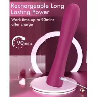 G Spot Dildo Vibrator - MOOLIGIRL Vibrating Wand Clitoral Vibrator with 11 Vibration Modes, Rose Sex Personal Massager Clitoral G Spot Dildo Vibrator - MOOLIGIRL Vibrating Wand Clitoral Vibrator with 11 Vibration Modes, Rose Sex Personal Massager Clitoral
