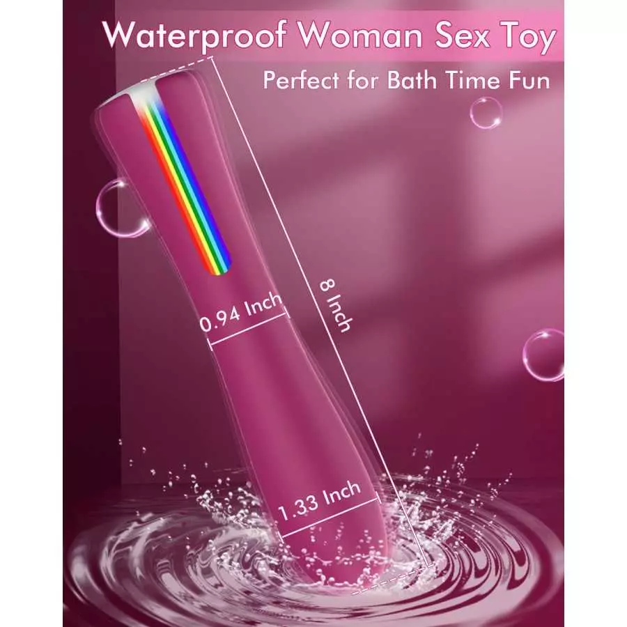 G Spot Dildo Vibrator - MOOLIGIRL Vibrating Wand Clitoral Vibrator with 11 Vibration Modes, Rose Sex Personal Massager Clitoral 