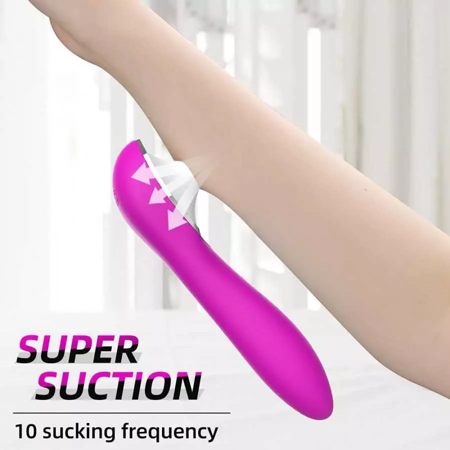 Sucking Vibrator for Women with 10 Intense Suction and 10 Speed Vibration Rechargeable Clit Sucker Nipple Stimulator Sex Toys fo