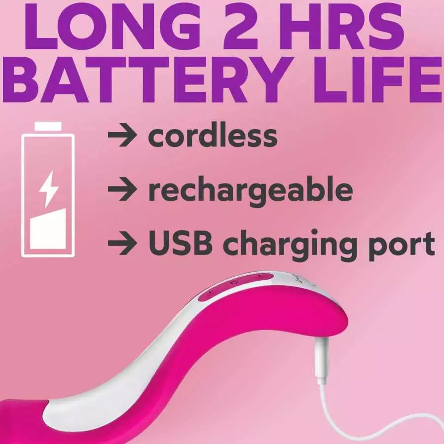 LuLu 8 Powerful Handheld Electric Back Massager for Women - Strong Personal Magic Massage for Sports Recovery, Muscle Aches, & B