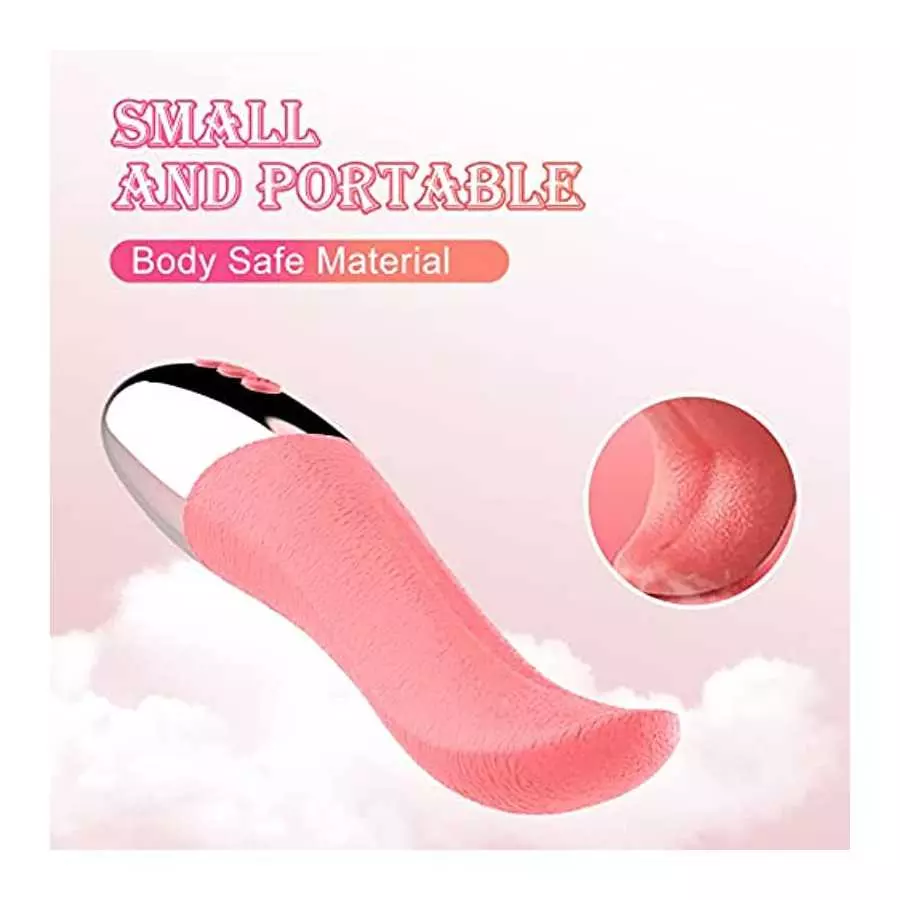 Realistic Clitoral Tongue Licking G Spot Vibrators Adult Sex Toys for Women, 10 Vibration Modes Vaginal Nipples Stimulator with 