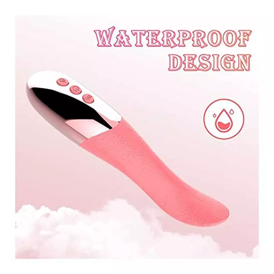 Realistic Clitoral Tongue Licking G Spot Vibrators Adult Sex Toys for Women, 10 Vibration Modes Vaginal Nipples Stimulator with 