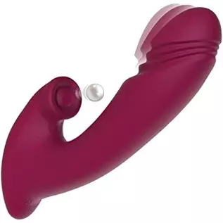 Clitoral Vibrator Wiggling G Spot Vibrator, Clit Vaginal Stimulator Realistic Dildo with 7 Flapping & Vibrating Modes, Rechargea