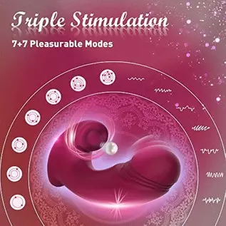 Clitoral Vibrator Wiggling G Spot Vibrator, Clit Vaginal Stimulator Realistic Dildo with 7 Flapping & Vibrating Modes, Rechargea Clitoral Vibrator Wiggling G Spot Vibrator, Clit Vaginal Stimulator Realistic Dildo with 7 Flapping & Vibrating Modes, Rechargea