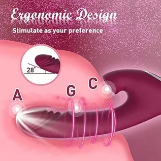 Clitoral Vibrator Wiggling G Spot Vibrator, Clit Vaginal Stimulator Realistic Dildo with 7 Flapping & Vibrating Modes, Rechargea Clitoral Vibrator Wiggling G Spot Vibrator, Clit Vaginal Stimulator Realistic Dildo with 7 Flapping & Vibrating Modes, Rechargea