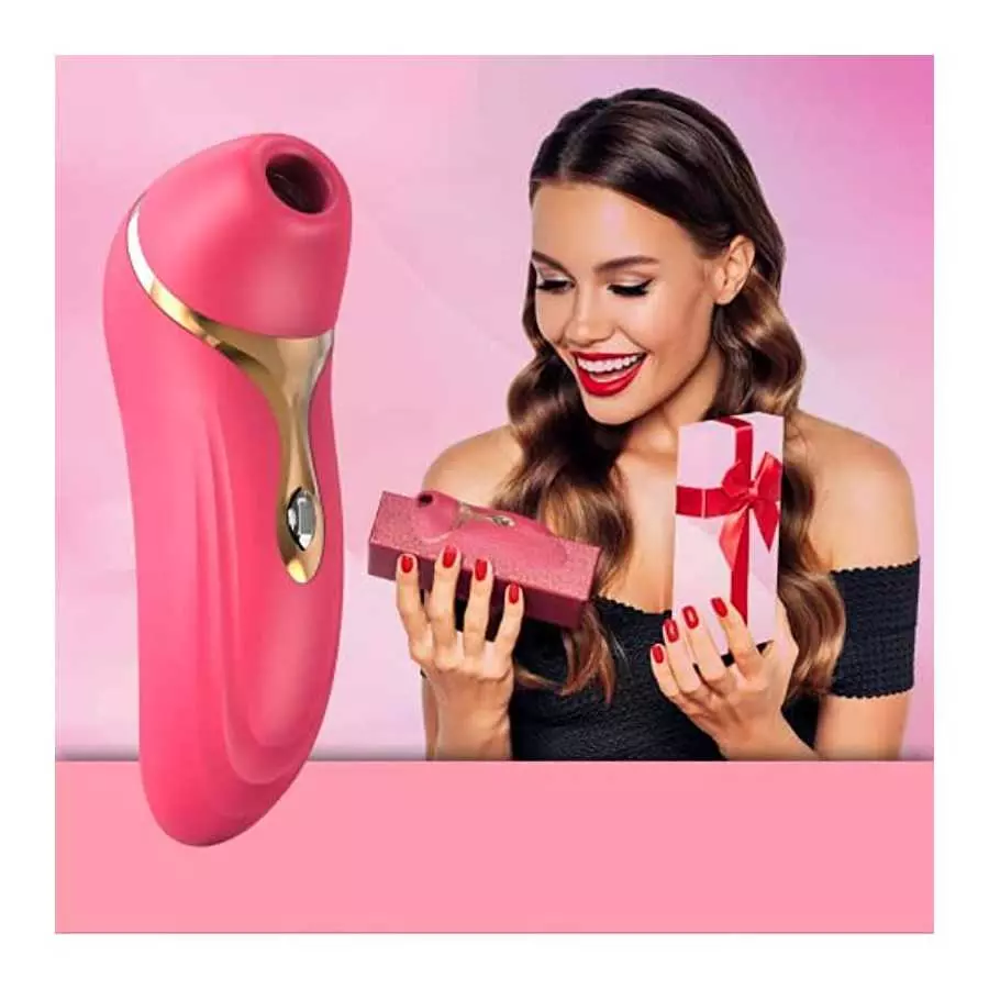 Clitoral Sucking,Women Vibrator Sex Toys,Clit Nipple Stimulation with 3 Pulse Pure Suction Intensity,G spot Dildo Vibrator Rose 
