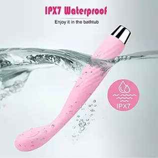 G Spot Vibrator, Orgasm Fast Finger Shaped Waterproof Softer and Flexible Full Silicone Vibes for Women, 14 Vibrations Clitoris 
