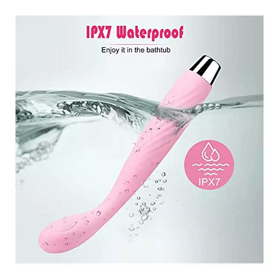 G Spot Vibrator, Orgasm Fast Finger Shaped Waterproof Softer and Flexible Full Silicone Vibes for Women, 14 Vibrations Clitoris 