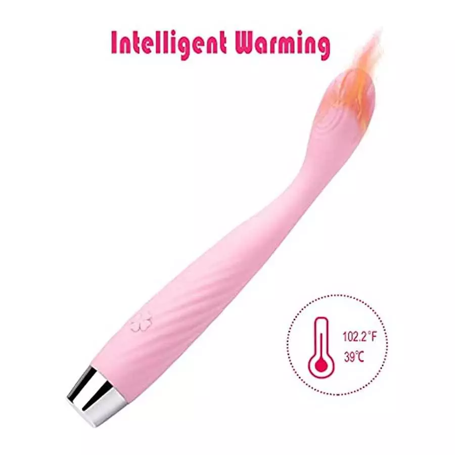 G Spot Vibrator, Orgasm Fast Finger Shaped Waterproof Softer and Flexible Full Silicone Vibes for Women, 14 Vibrations Clitoris 