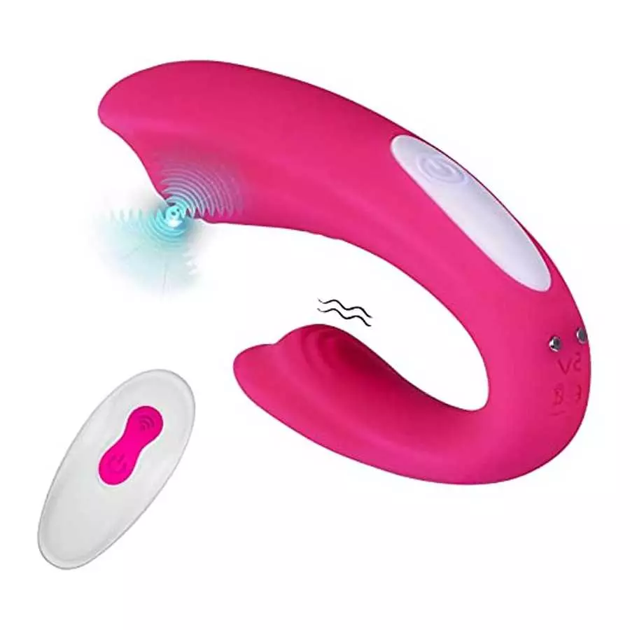 Rechargeable Clitoral and G-Spot Vibrator, Sex Toy Couples Vibrator with 9 Powerful Vibrations, Wireless Remote Control Clitoris Rechargeable Clitoral and G-Spot Vibrator, Sex Toy Couples Vibrator with 9 Powerful Vibrations, Wireless Remote Control Clitoris