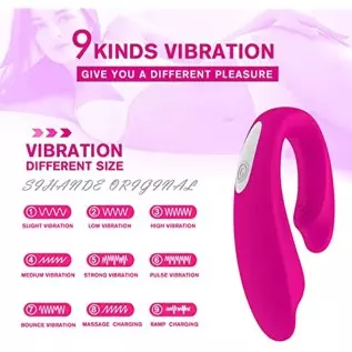 Rechargeable Clitoral and G-Spot Vibrator, Sex Toy Couples Vibrator with 9 Powerful Vibrations, Wireless Remote Control Clitoris Rechargeable Clitoral and G-Spot Vibrator, Sex Toy Couples Vibrator with 9 Powerful Vibrations, Wireless Remote Control Clitoris