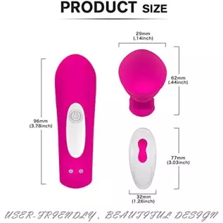 Rechargeable Clitoral and G-Spot Vibrator, Sex Toy Couples Vibrator with 9 Powerful Vibrations, Wireless Remote Control Clitoris Rechargeable Clitoral and G-Spot Vibrator, Sex Toy Couples Vibrator with 9 Powerful Vibrations, Wireless Remote Control Clitoris
