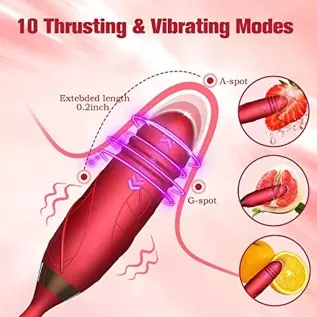 Rose Sex Stimulator for Women, Rose Toys Woman Sex Thrusting and Licking, Rose Adult Sex Toys Games Clitoral Tongue Thrusting G Rose Sex Stimulator for Women, Rose Toys Woman Sex Thrusting and Licking, Rose Adult Sex Toys Games Clitoral Tongue Thrusting G