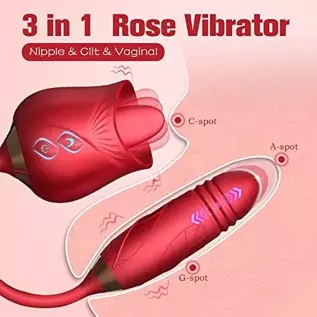 Rose Sex Stimulator for Women, Rose Toys Woman Sex Thrusting and Licking, Rose Adult Sex Toys Games Clitoral Tongue Thrusting G Rose Sex Stimulator for Women, Rose Toys Woman Sex Thrusting and Licking, Rose Adult Sex Toys Games Clitoral Tongue Thrusting G