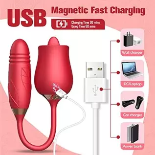 Rose Sex Stimulator for Women, Rose Toys Woman Sex Thrusting and Licking, Rose Adult Sex Toys Games Clitoral Tongue Thrusting G Rose Sex Stimulator for Women, Rose Toys Woman Sex Thrusting and Licking, Rose Adult Sex Toys Games Clitoral Tongue Thrusting G