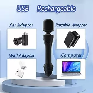 Marsquake Wand Vibrator Adult Sensory Toys Women - Heated Dual Heads - Powerful Cordless Dildos - Sex Toys Accessories for Women