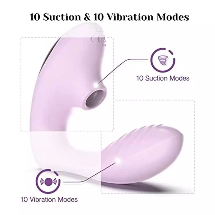 Tracy's Dog Clitoral Sucking Vibrator for Clit G Spot Stimulation, Adult Sex Toys with Remote Control for Women and Couple, Vibr