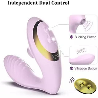 Tracy's Dog Clitoral Sucking Vibrator for Clit G Spot Stimulation, Adult Sex Toys with Remote Control for Women and Couple, Vibr