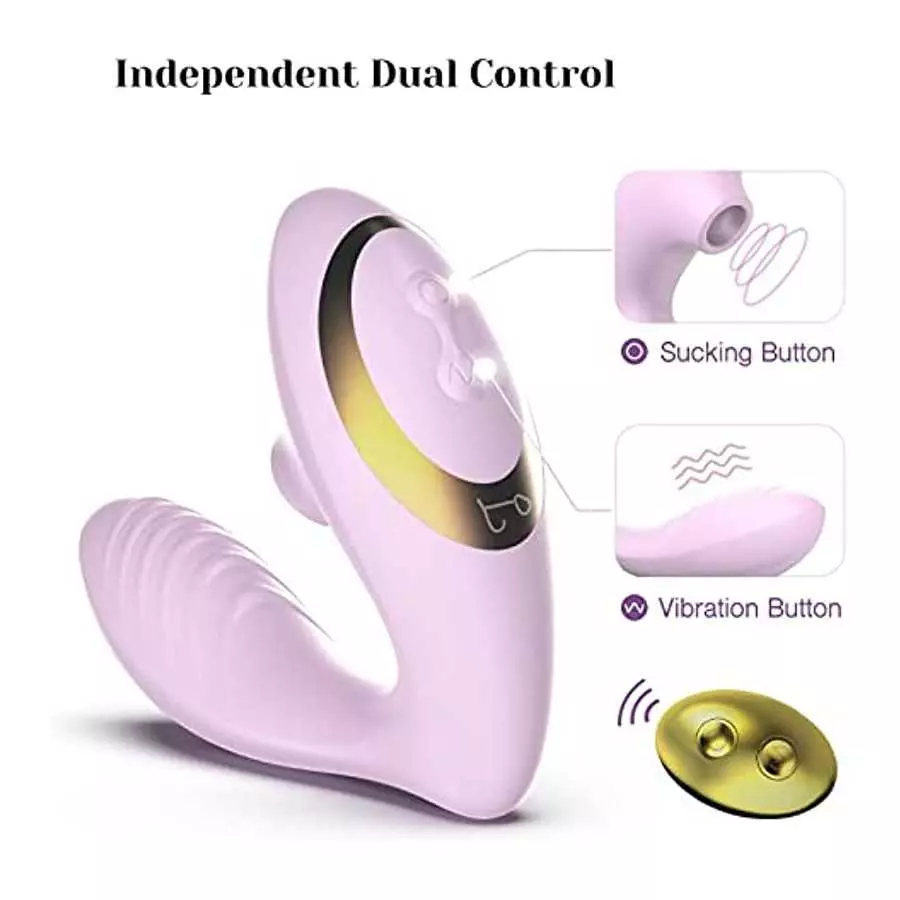Tracy's Dog Clitoral Sucking Vibrator for Clit G Spot Stimulation, Adult Sex Toys with Remote Control for Women and Couple, Vibr