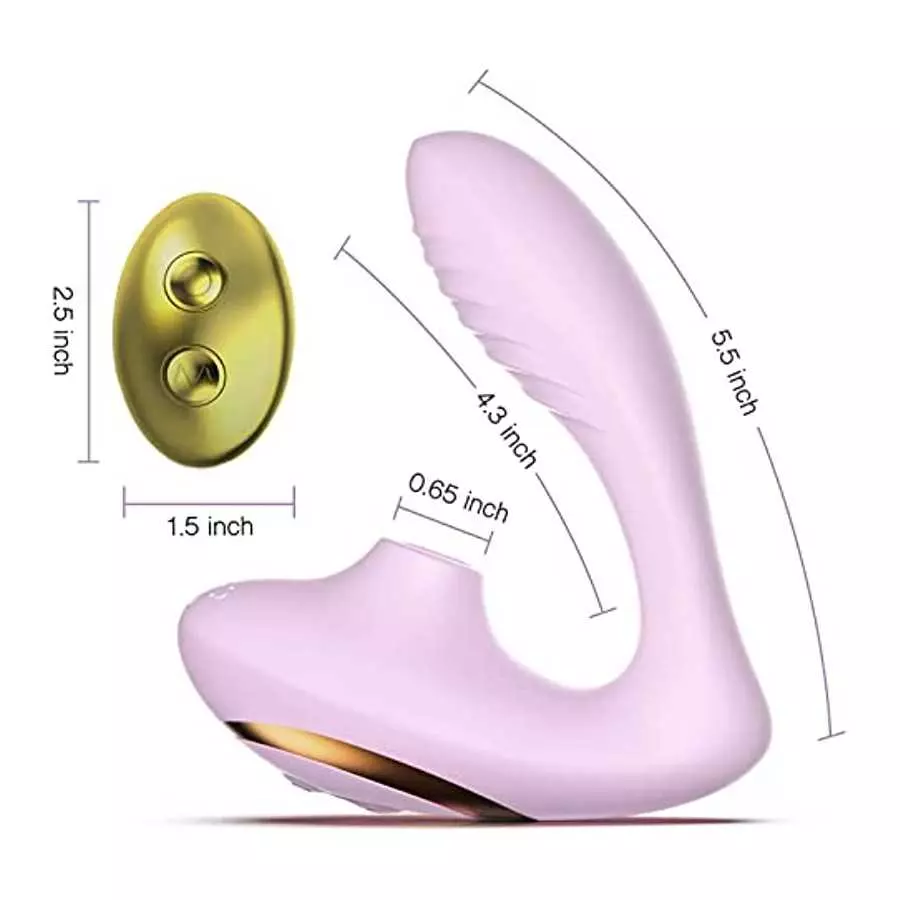 Tracy's Dog Clitoral Sucking Vibrator for Clit G Spot Stimulation, Adult Sex Toys with Remote Control for Women and Couple, Vibr