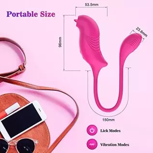 Adult Toys Sex Toys for Women - Clitoral Vibrator G-Spot Vibrator with Vibrating Anal Butt Plug, 2 in 1 Personal Massager with 9