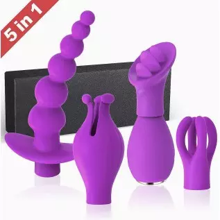 G-spot Massage Vibrator 10 Vibration Modes Clitoral Stimulation Backyard Massage Adult Sex Toys 5 Pcs Set for Couples Play(Black G-spot Massage Vibrator 10 Vibration Modes Clitoral Stimulation Backyard Massage Adult Sex Toys 5 Pcs Set for Couples Play(Black