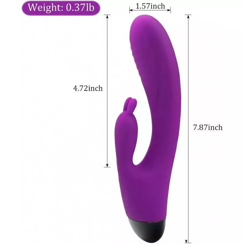 Yoekey G Spot Vibrator for Women,Purple Vibrating Dildo for Clitoris Stimulation with 7 Vibration Modes, Heat Anal Vibrator ,Wat