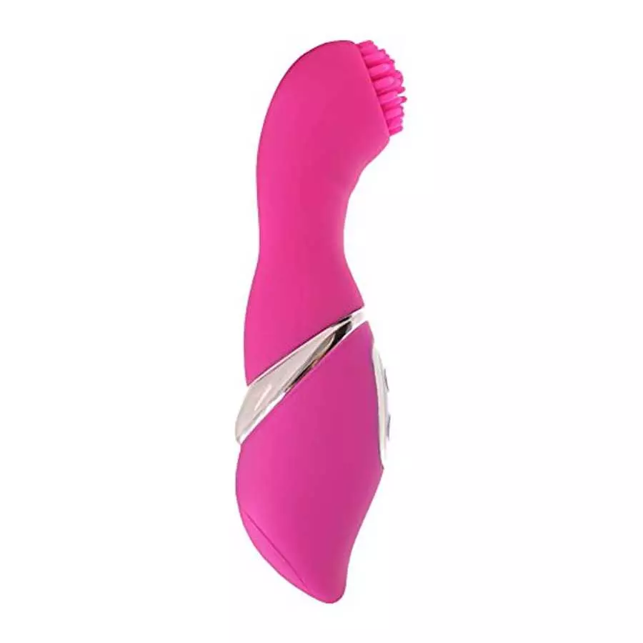 Silicone Clitoral Vibrator with Raised Nubby Ticklers and 7 Powerful Vibrating Functions