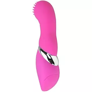 Silicone Clitoral Vibrator with Raised Nubby Ticklers and 7 Powerful Vibrating Functions