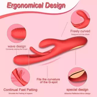 New 2023 Rabbit Tapping G-Spot Patting Clitoral Vibrator for Women Clit Stimulator Powerful Dildo 21 Modes Sex Toys Female Adult New 2023 Rabbit Tapping G-Spot Patting Clitoral Vibrator for Women Clit Stimulator Powerful Dildo 21 Modes Sex Toys Female Adult