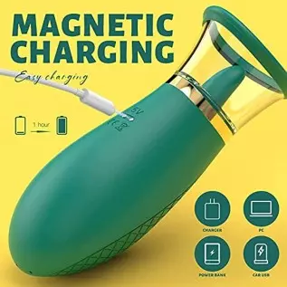 Clitoral Sucking Vibrator Adult Sex Toys, 3 Sucking 9 Licking Modes Nipples Clit Sucker for Quick Orgasm, Tongue Vibrators Adult