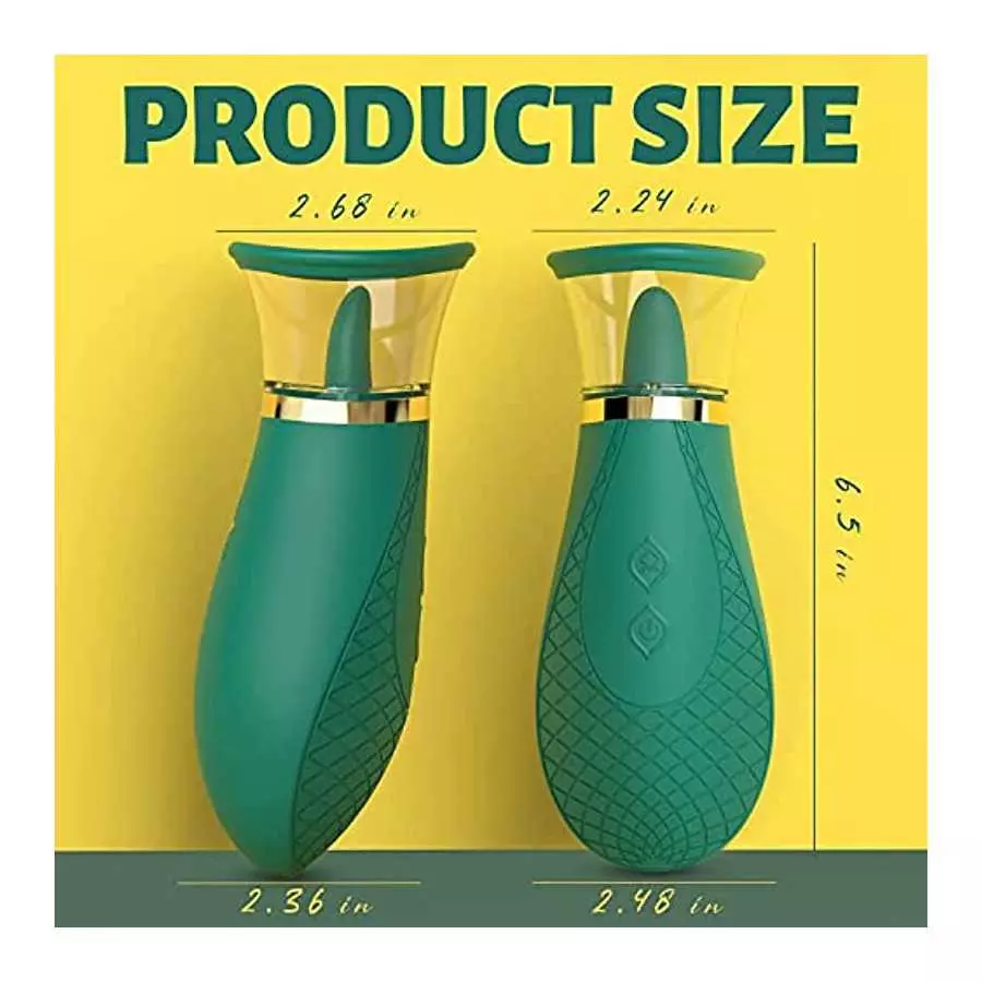 Clitoral Sucking Vibrator Adult Sex Toys, 3 Sucking 9 Licking Modes Nipples Clit Sucker for Quick Orgasm, Tongue Vibrators Adult