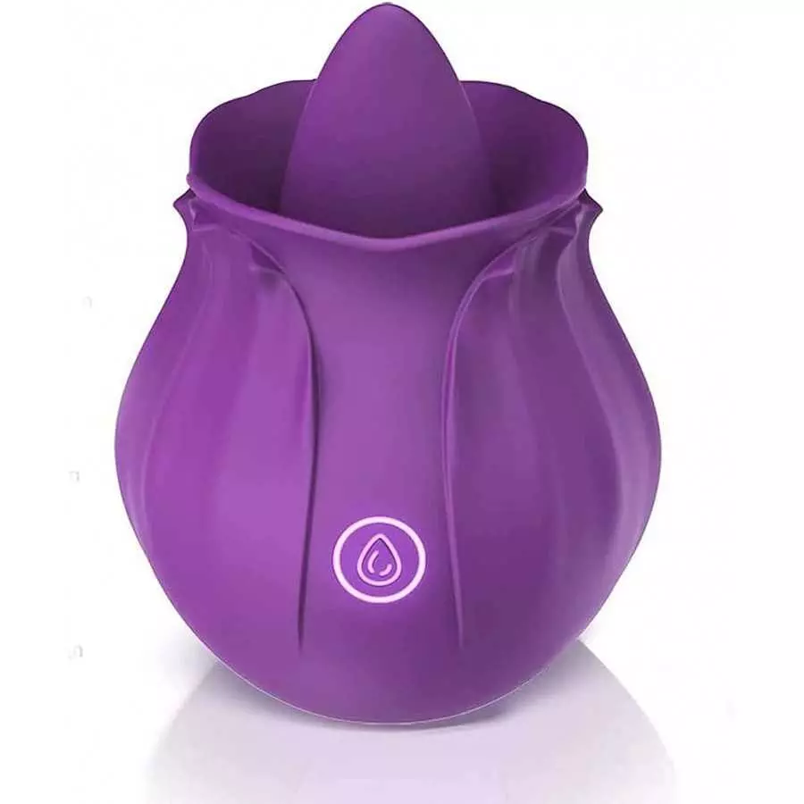 Rose Sex Toy for Woman - Clitoral Rose Sex Stimulator for Women with 9 Tongue Licking & Vibrating Modes, G Spot Rose Vibrators A