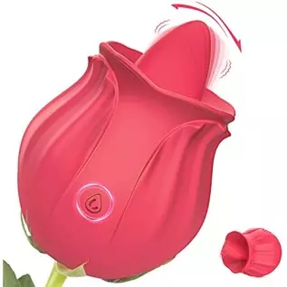 2022 Rose Toy for Women - Small Rose Vibrator Sex Stimulator Personal Massager for Women, Rose Tongue Licking Toy with 10 Modes,