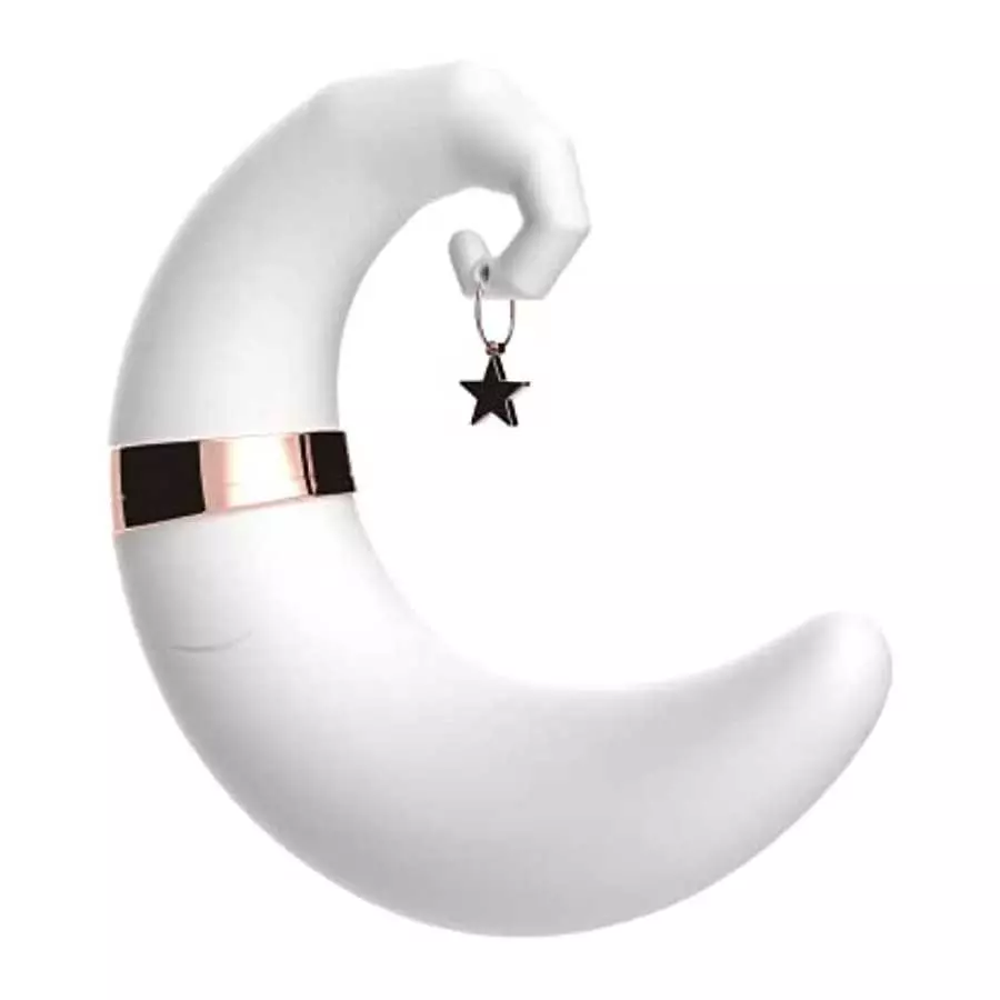 Moon Vibrator for Female,2 in 1 Air Pulse Clitoral Nipple Stimulation Massager,Suitable for Women and Couples G-Spot Pleasure Moon Vibrator for Female,2 in 1 Air Pulse Clitoral Nipple Stimulation Massager,Suitable for Women and Couples G-Spot Pleasure