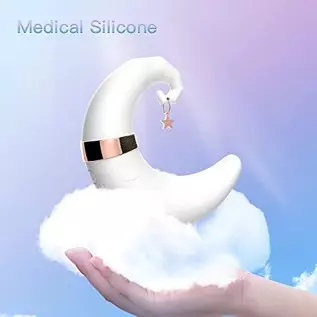 Moon Vibrator for Female,2 in 1 Air Pulse Clitoral Nipple Stimulation Massager,Suitable for Women and Couples G-Spot Pleasure Moon Vibrator for Female,2 in 1 Air Pulse Clitoral Nipple Stimulation Massager,Suitable for Women and Couples G-Spot Pleasure