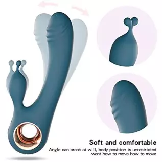 Rabbit Vibrator Sex Toys for Women, G Spot Vibrator Dildo with Bunny Ears 10 Vibrations and One-Click Enhanced Mode, Waterproof Rabbit Vibrator Sex Toys for Women, G Spot Vibrator Dildo with Bunny Ears 10 Vibrations and One-Click Enhanced Mode, Waterproof