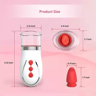 Begonia Angel Rose Toys for Women Sucking Vibrator with Tongue Rechargeable Clitoral Nipple Stimulator Adult Sucker Sex Toy (Sho Begonia Angel Rose Toys for Women Sucking Vibrator with Tongue Rechargeable Clitoral Nipple Stimulator Adult Sucker Sex Toy (Sho