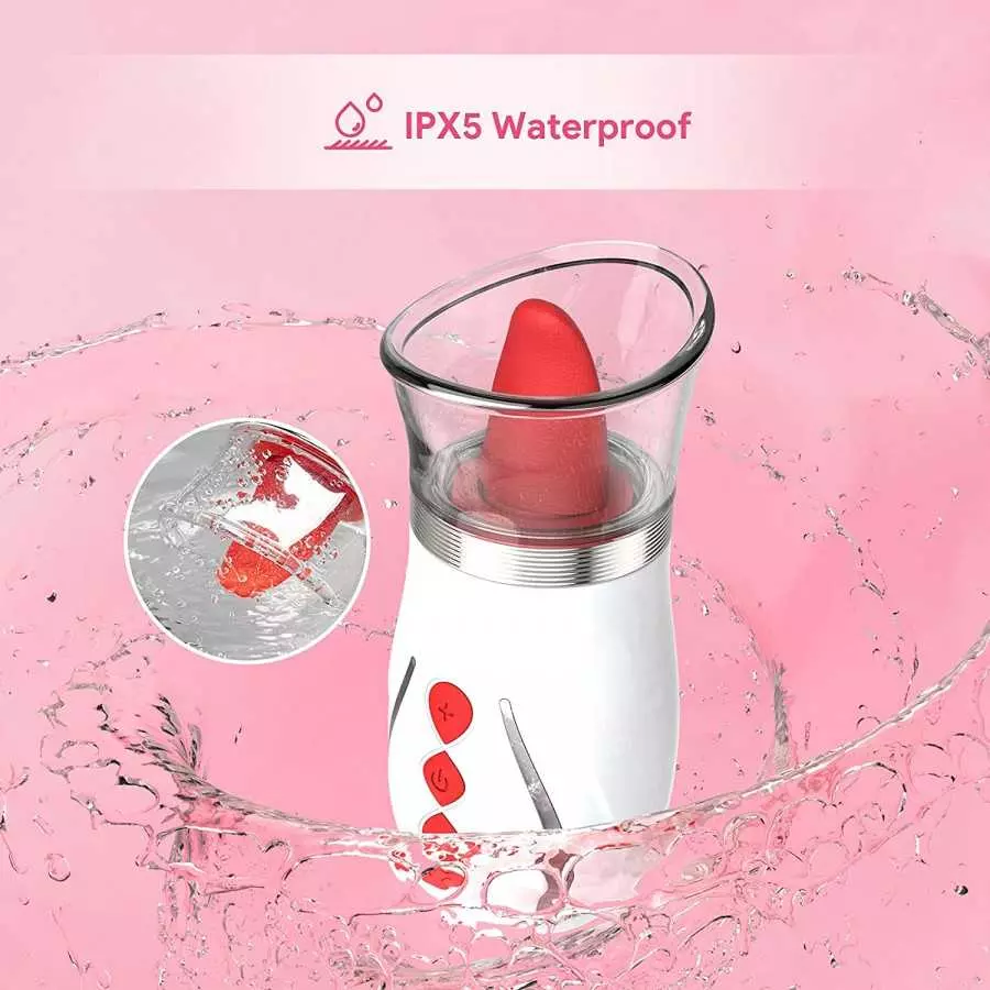 Begonia Angel Rose Toys for Women Sucking Vibrator with Tongue Rechargeable Clitoral Nipple Stimulator Adult Sucker Sex Toy (Sho