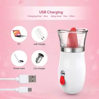 Begonia Angel Rose Toys for Women Sucking Vibrator with Tongue Rechargeable Clitoral Nipple Stimulator Adult Sucker Sex Toy (Sho Begonia Angel Rose Toys for Women Sucking Vibrator with Tongue Rechargeable Clitoral Nipple Stimulator Adult Sucker Sex Toy (Sho