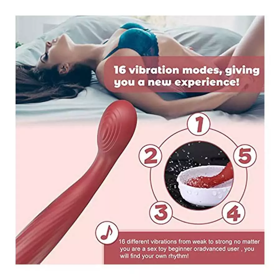 G Spot Finger Vibrator, XINBALE Clitoral G-Spot Stimulator with 16 Vibrations, Waterproof Clitoris Nipple Vagina Massager for Wo