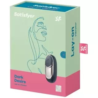 Satisfyer Dark Desire Lay-On Vibrator - Powerful Vibrating Clitoral Stimulator, Personal Massager for Stimulation of Clitoris an Satisfyer Dark Desire Lay-On Vibrator - Powerful Vibrating Clitoral Stimulator, Personal Massager for Stimulation of Clitoris an