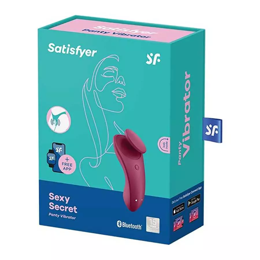 Satisfyer Sexy Secret Panty Vibrator with App Control - Vibrating Clitoris Stimulator, Compatible with Satisfyer App, Waterproof