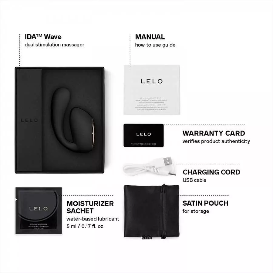 LELO IDA Wave Dual App Controlled Vibe for Couples Vibrator for Women with 2 Powerful Motors and 10 Vibrations Settings, Coral R