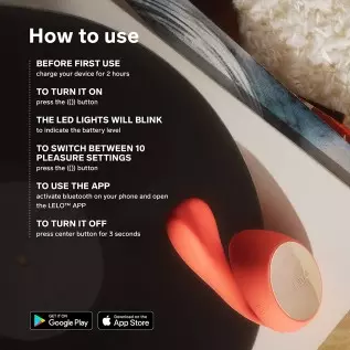 LELO IDA Wave Dual App Controlled Vibe for Couples Vibrator for Women with 2 Powerful Motors and 10 Vibrations Settings, Coral R LELO IDA Wave Dual App Controlled Vibe for Couples Vibrator for Women with 2 Powerful Motors and 10 Vibrations Settings, Coral R