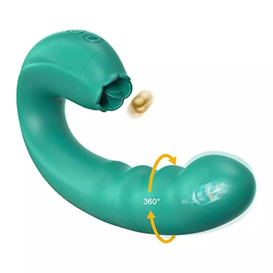 Clitoral Licking Rotating G-Spot Vibrator: 3 in 1 Clit Vibrator with Rotating Anal Dildo & Tongue Toy Licking Support 10 Modes, Clitoral Licking Rotating G-Spot Vibrator: 3 in 1 Clit Vibrator with Rotating Anal Dildo & Tongue Toy Licking Support 10 Modes,