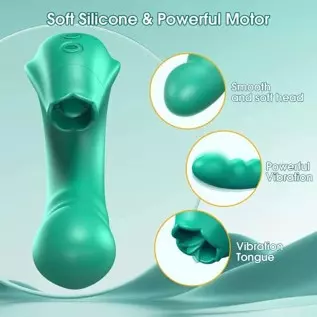Clitoral Licking Rotating G-Spot Vibrator: 3 in 1 Clit Vibrator with Rotating Anal Dildo & Tongue Toy Licking Support 10 Modes, Clitoral Licking Rotating G-Spot Vibrator: 3 in 1 Clit Vibrator with Rotating Anal Dildo & Tongue Toy Licking Support 10 Modes,