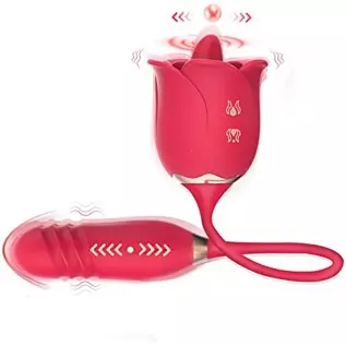 Rose Sex Stimulator for Women Sex Pleasure, Rose Sexual Stimulation Device, Rose Sex Toys for Women Female, Thrusting G Spot Cli