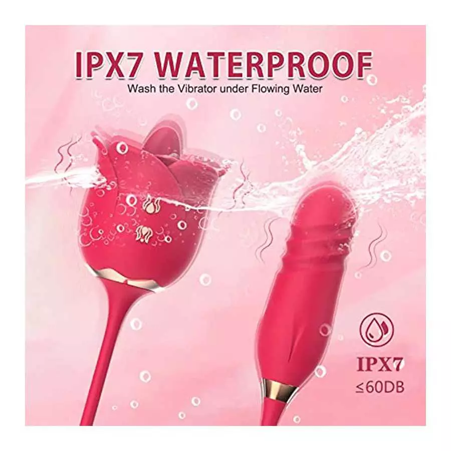 Rose Sex Stimulator for Women Sex Pleasure, Rose Sexual Stimulation Device, Rose Sex Toys for Women Female, Thrusting G Spot Cli